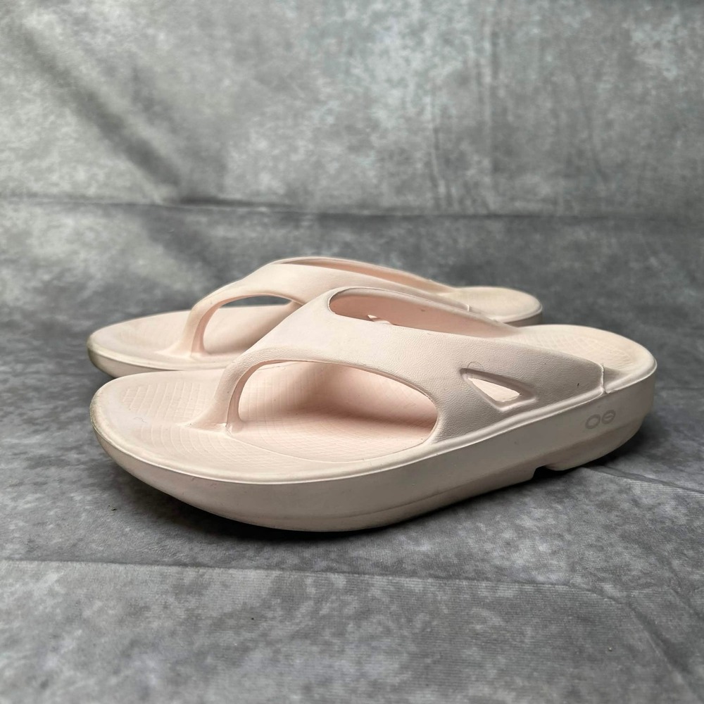OOFOS OOlala Recovery Sandals Light Pink Womens 7 M5 W7 EU 38 Thong Flip Flops